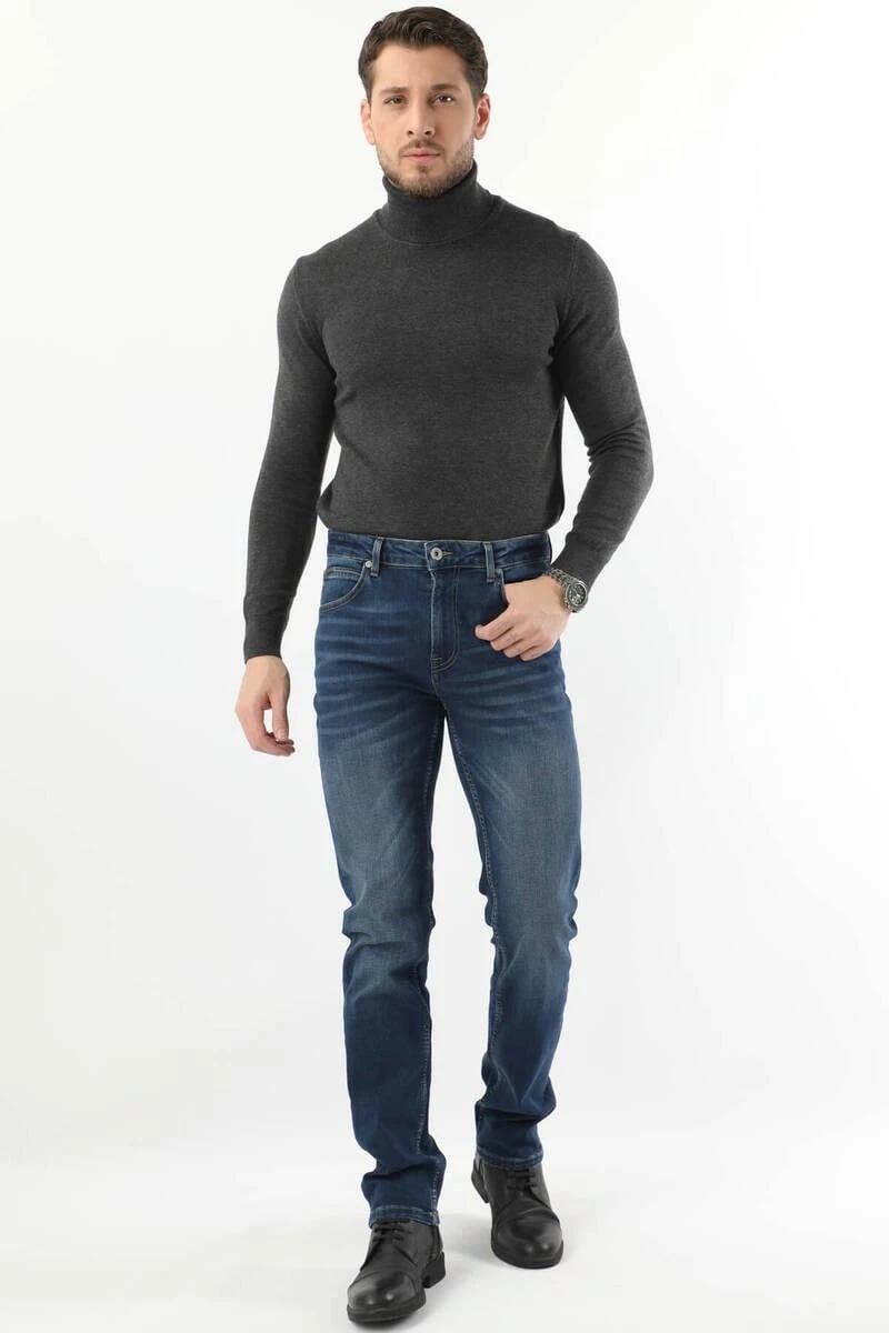 Xhinse për meshkuj Banny Jeans, ngjyrë e kaltër e errët