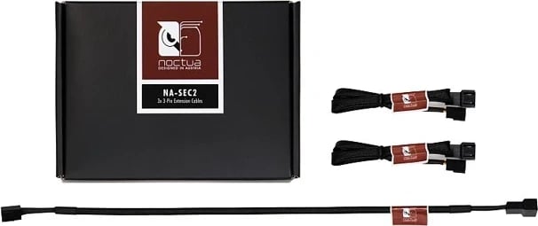 Kabllo zgjatuese Noctua NA-SEC2, 3-pin, 30 cm, set 3 copë