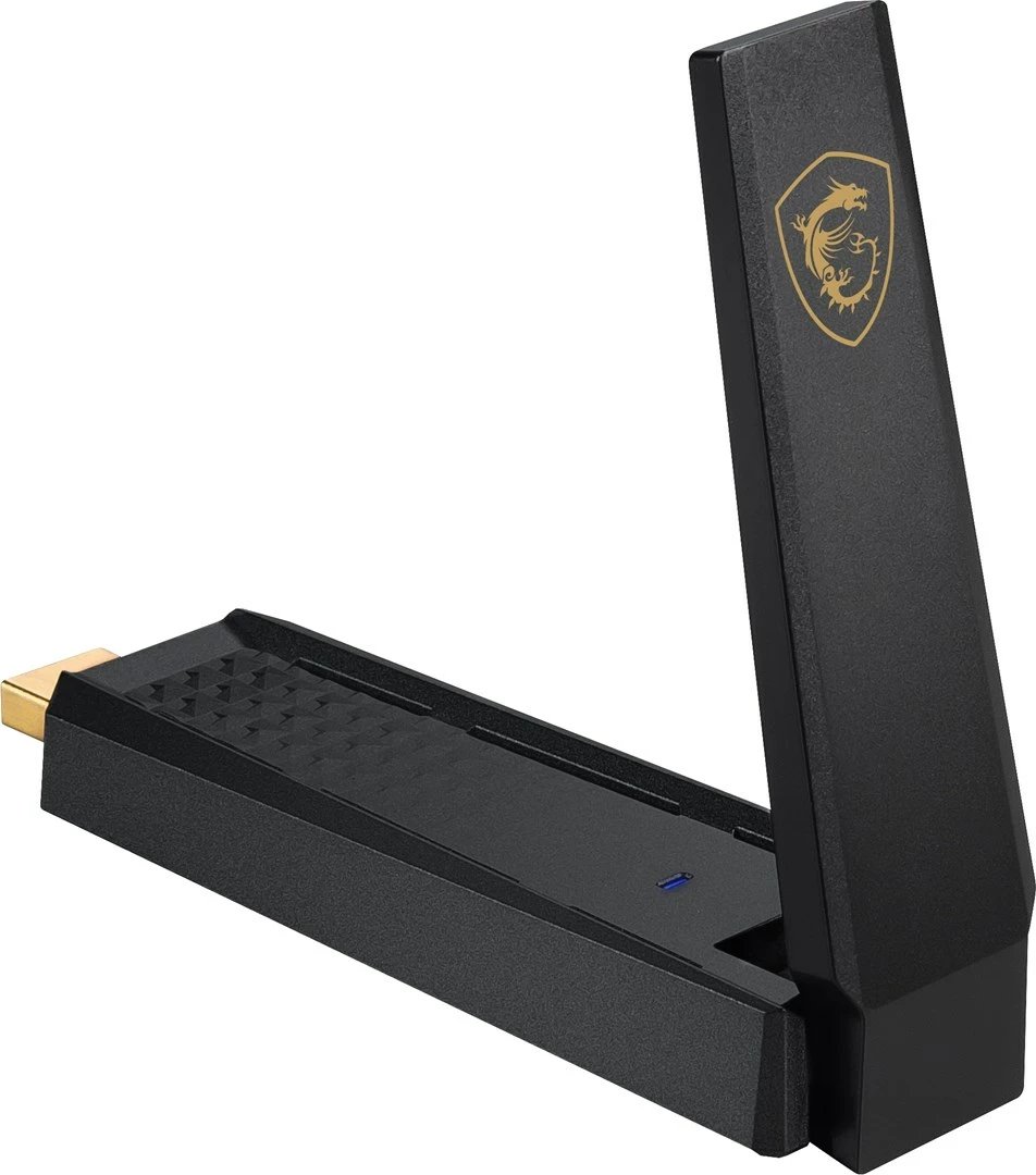 Adapter USB WiFi MSI AXE5400, e zezë