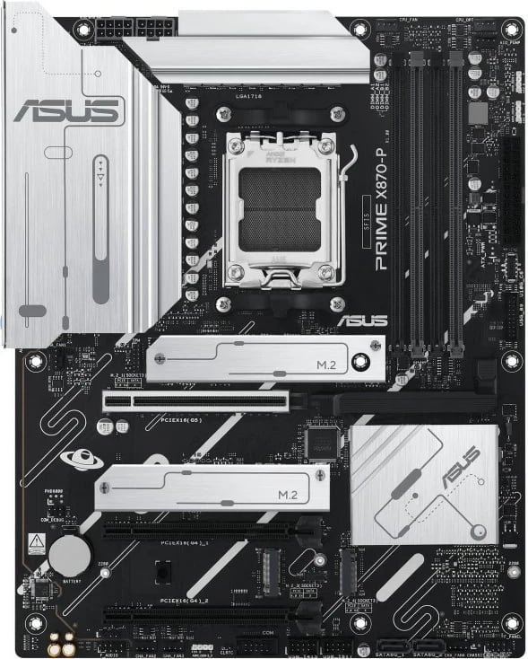 Pllakë amë ASUS PRIME X870-P, Socket AM5, ATX, E zezë