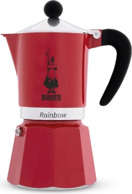 Aparat kafeje BIALETTI RAINBOW 1TZ, 60 ml, e kuqe