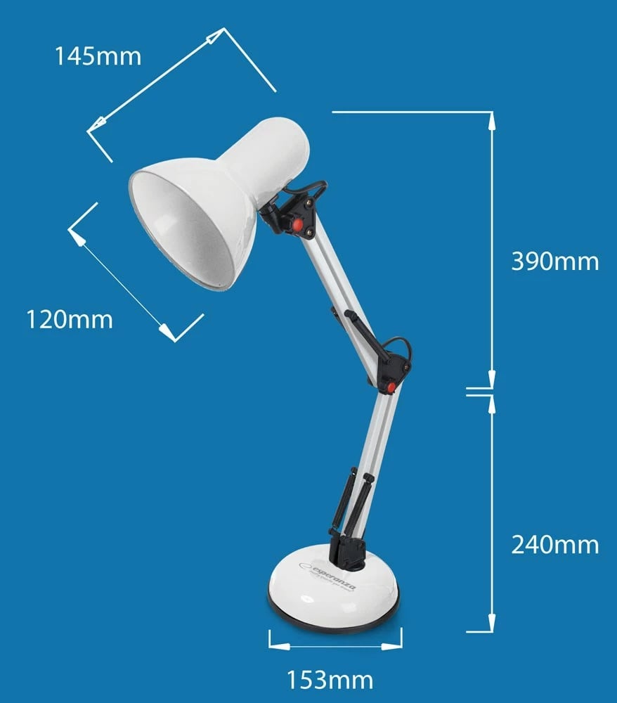 Llambë tavoline Esperanza ELD112W, e bardhë