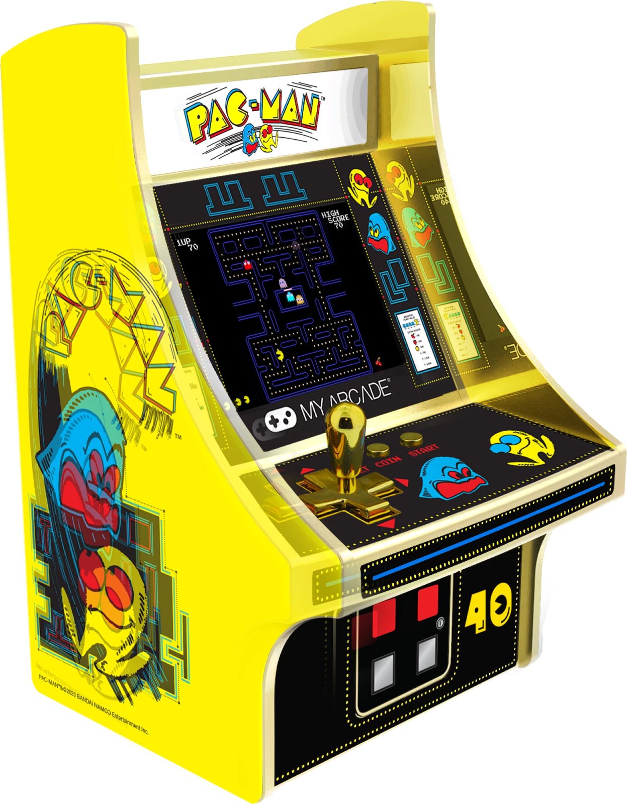 Paisje portative lojërash 40TH Anniversary Pacman, My Arcade Micro Player, 6.75" 