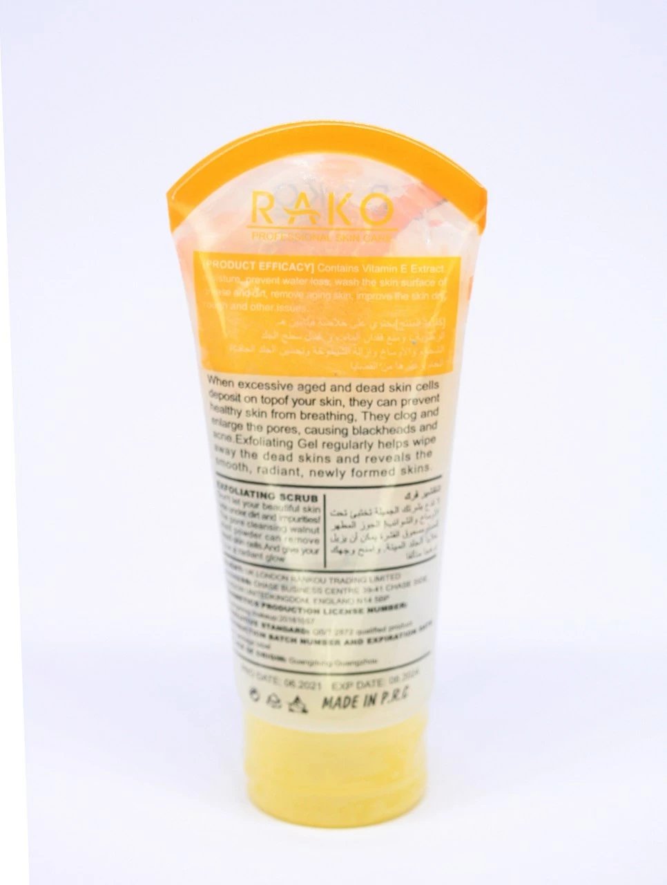 Xhel peeling Rako Vitamin E, bazë mjalti 2872, 100ml
