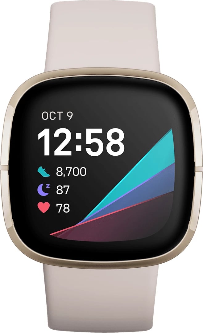 Smartwatch FitBit Sense, 1.59", bezhë