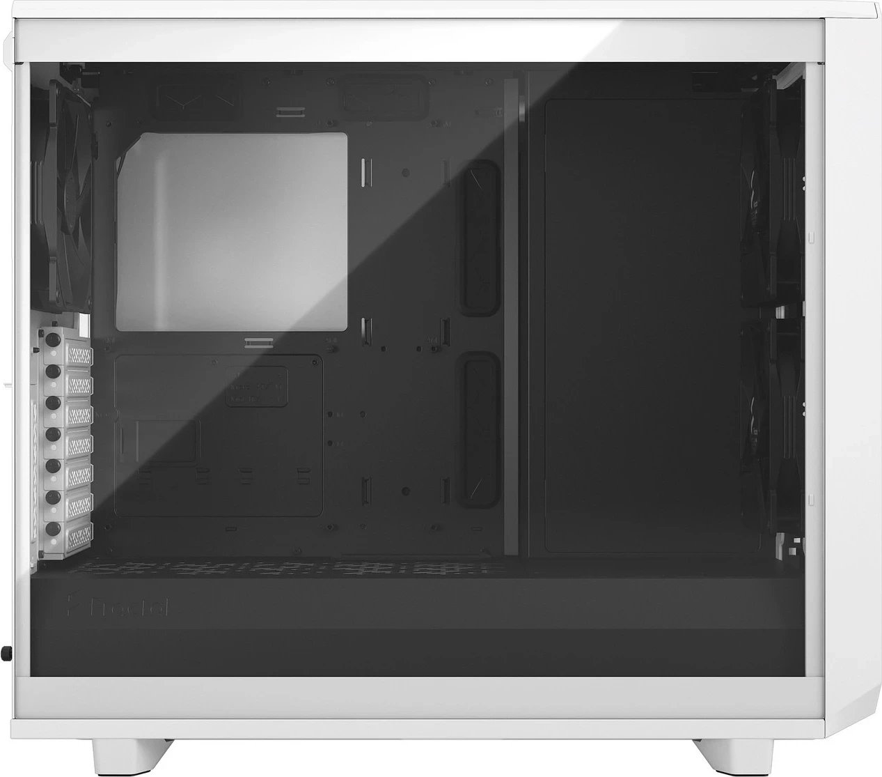 Kasë Fractal Design Meshify 2 TG Clear Tint, Midi Tower, e bardhë