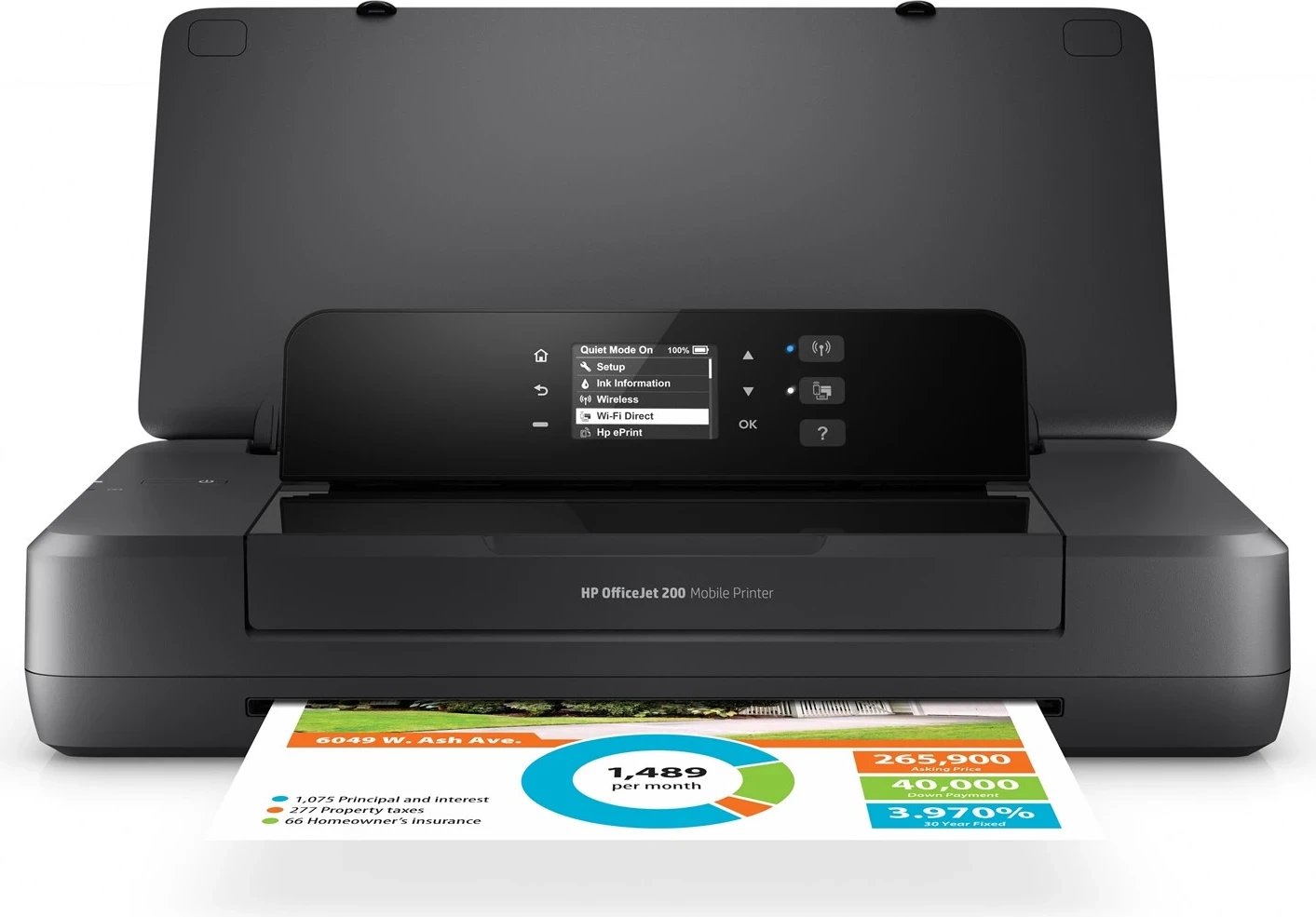 Printer mobil HP Officejet 200, për printim