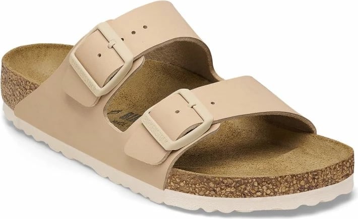 Papuqe për femra Birkenstock, të kremta