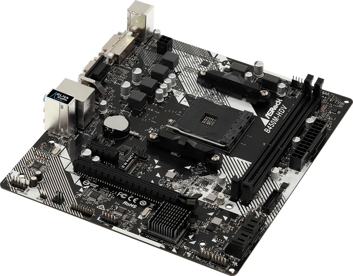 Pllakë amë ASRock B450M-HDV R4.0, Socket AM4, 32 GB, e zezë