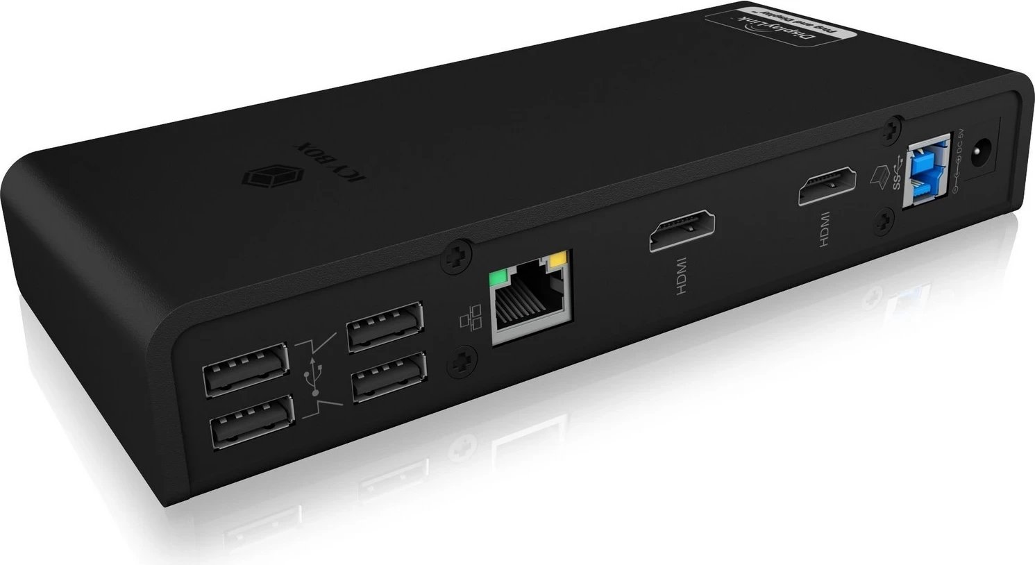 Stacion docking Icy Box DisplayLink, 2 x HDMI, 1920x1080 (Full HD)