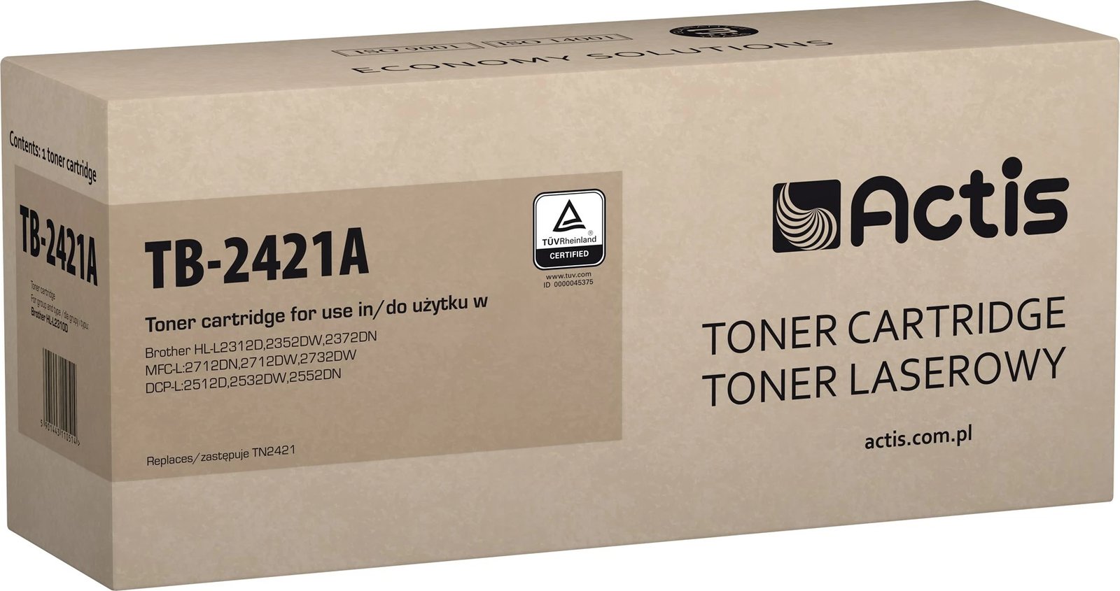 Toner zëvendësues Actis TB-2421A për printerë Brother 