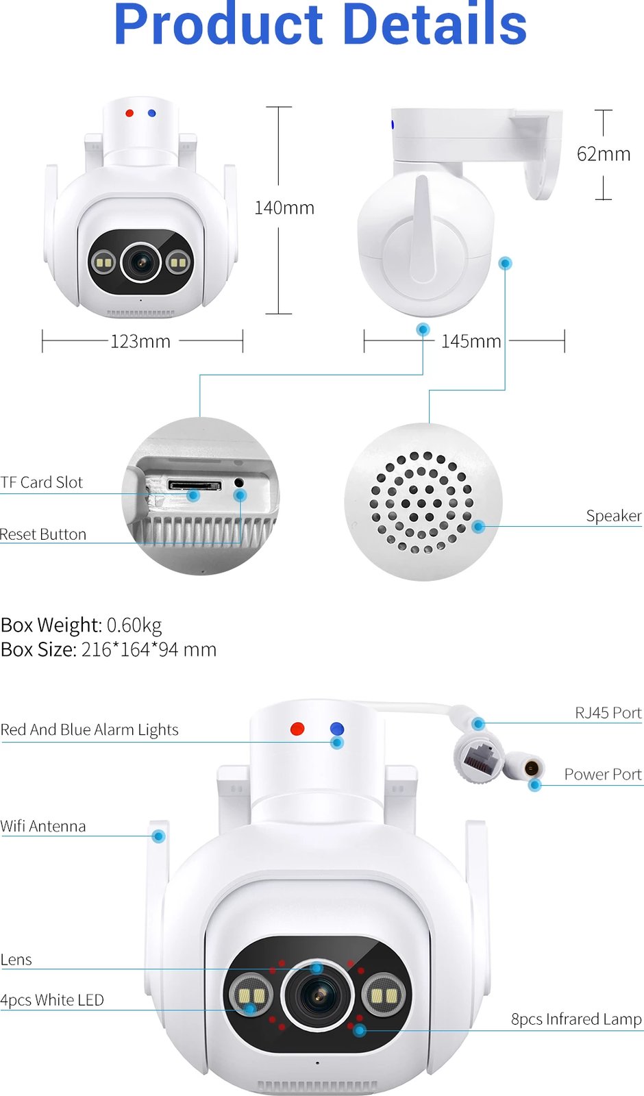 Kamere WiFi 4.0MP Dual Led