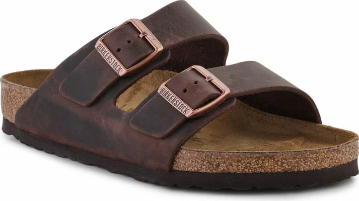 Papuqe për meshkuj Birkenstock, kafe