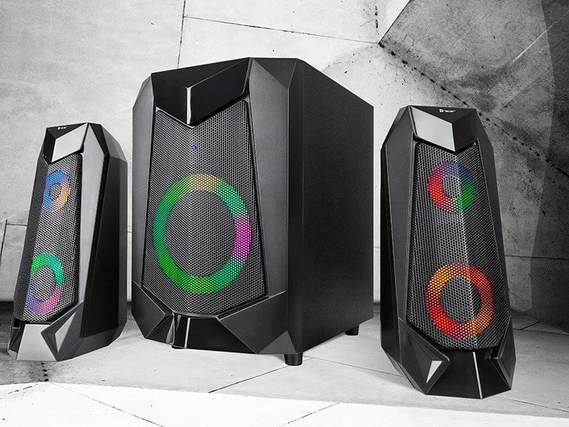 Bokse Tracer 2.1 Hi-Cube RGB Flow Bluetooth TRAGLO46497, ngjyrë e zezë