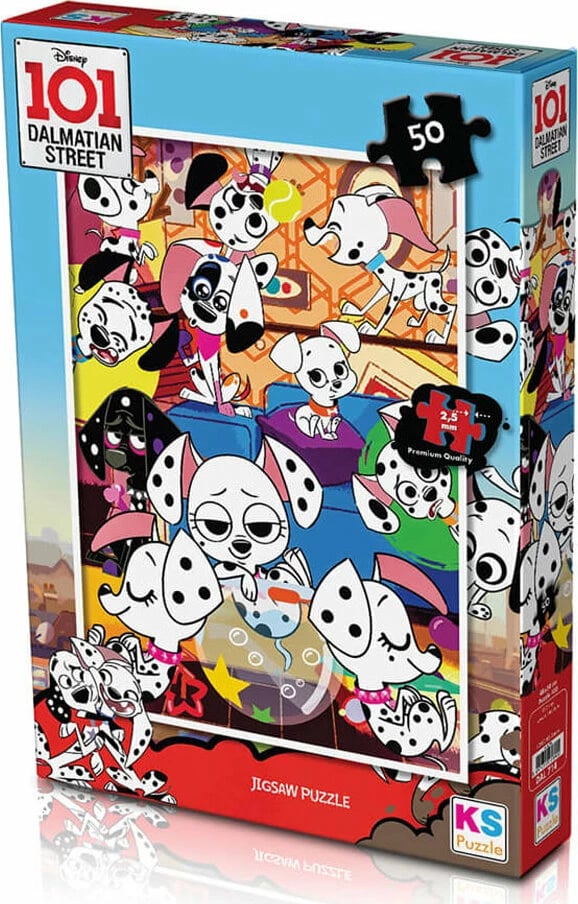 Puzzle për fëmijë KS Games, 102 Dalmation, 50 copë