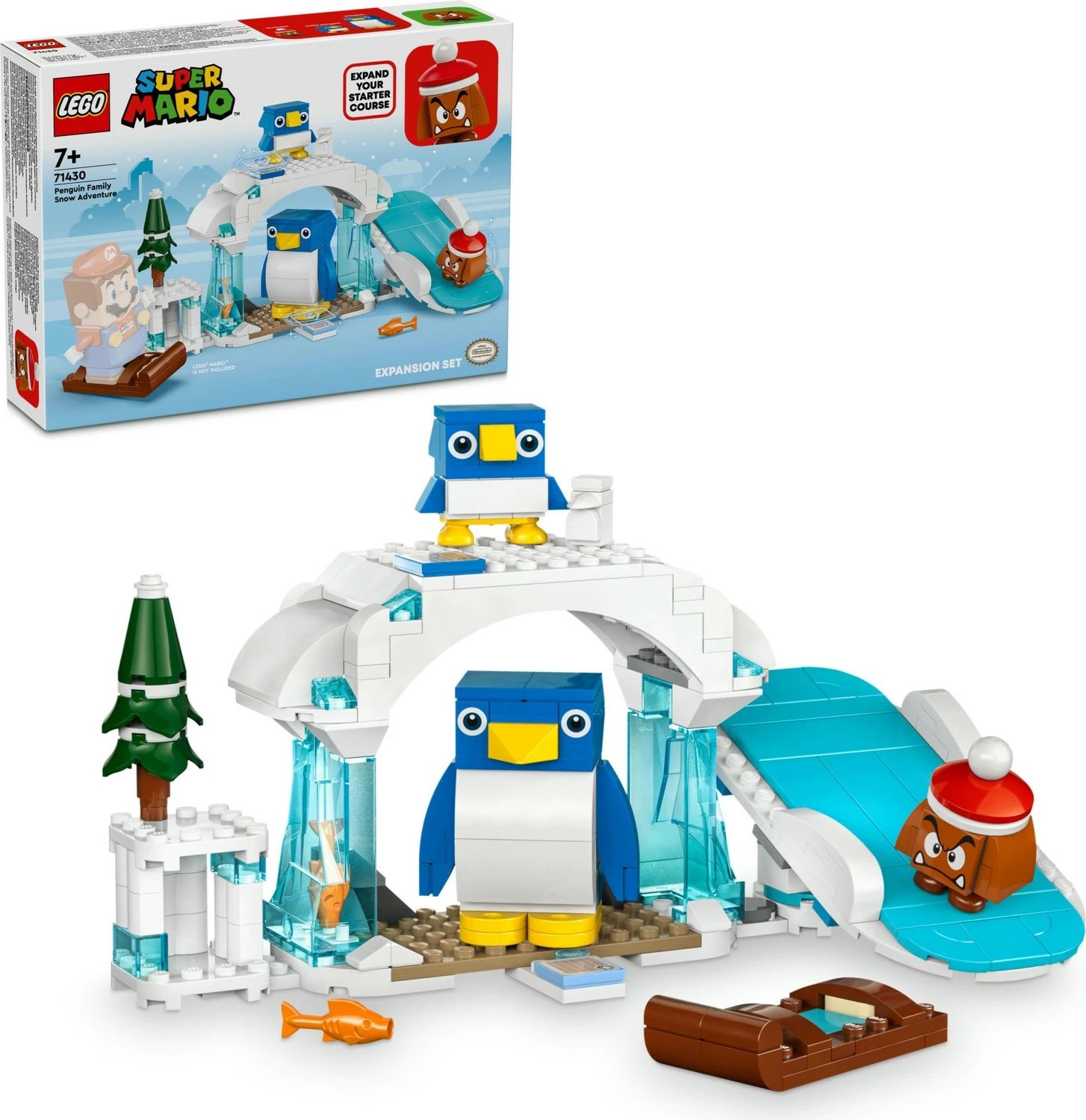 Lego Super Mario Penguin Family Snow Adventure Expansion Set 71430, 228 pjesë