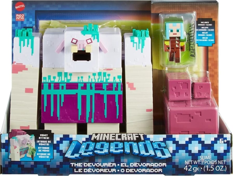 Set figurash Minecraft Legends Devastator, MATTEL, shumëngjyrësh