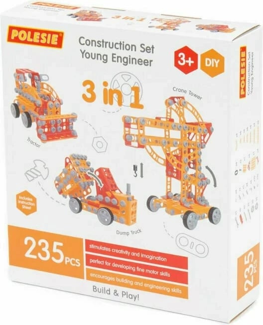 Set konstruktimi Polesie 86648 Inventor Bricks, 235 pjesë