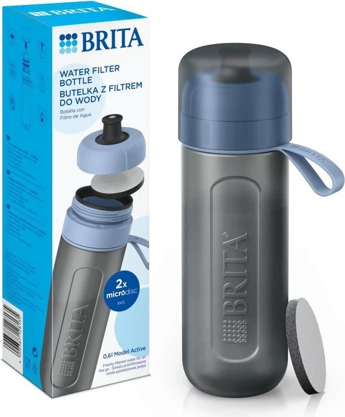 Shishe filtruese Brita Active blu 2-disk