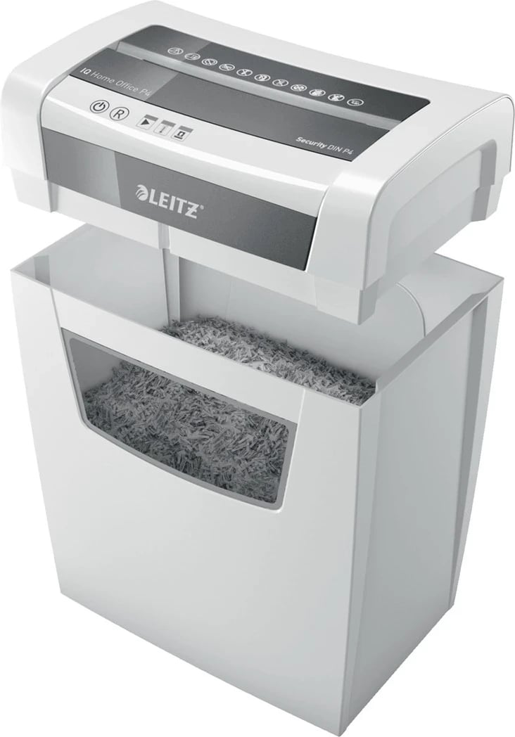 Shredder dokumentesh LEITZ IQ Home Office P-4, e bardhë