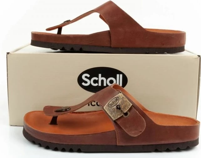 Flip-flop për meshkuj Scholl, kafe