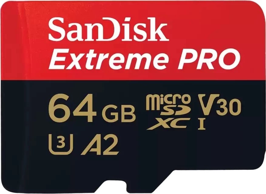 Kartë e memories SanDisk, microSDXC Extreme Pro, 64GB