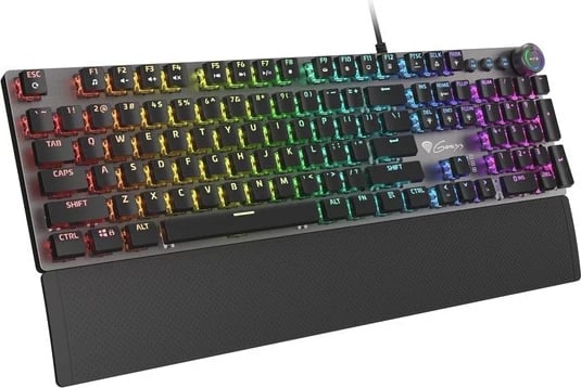 Tastierë mekanike Genesis Thor 400 RGB, Qwerty, USB 2.0, e zezë