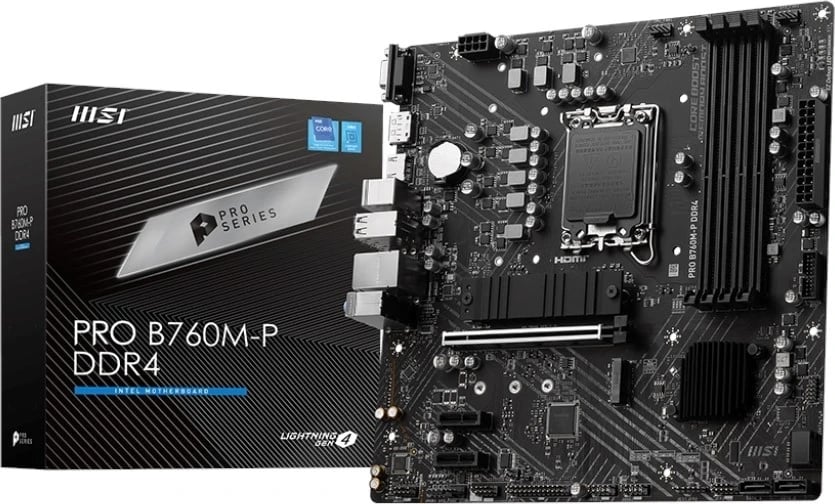 Pllakë amë MSI PRO B760M-P DDR4, Intel B760