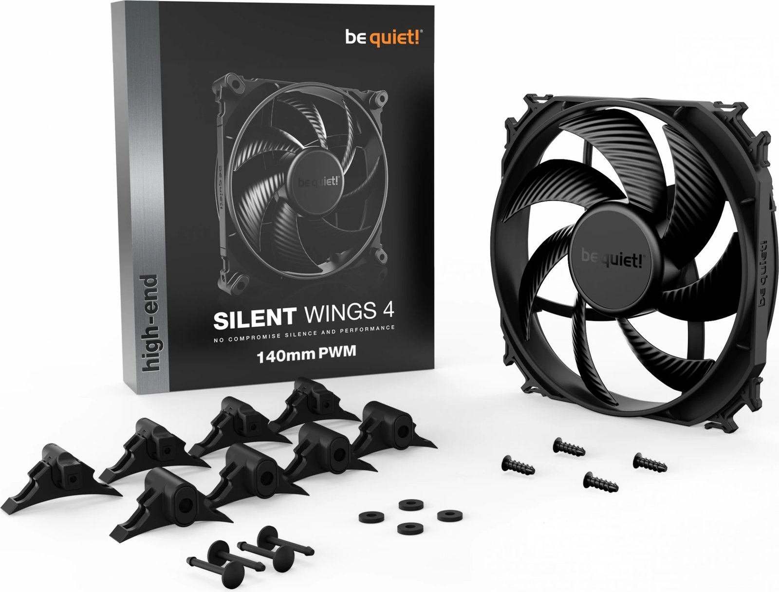 Ventilator Be Quiet! Silent Wings 4, 140mm PWM, 14 cm, i zi