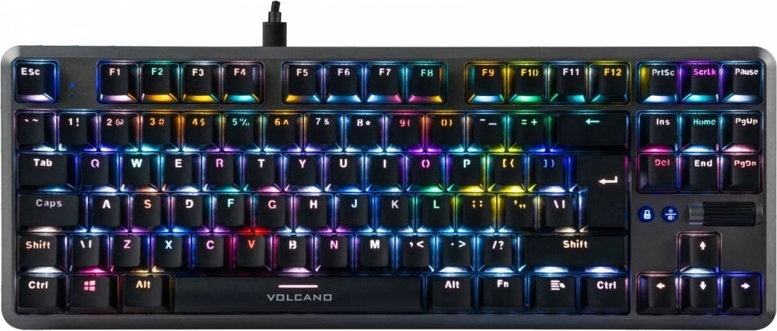 Tastierë Modecom Volacno Lanparty 2 RGB, e zezë