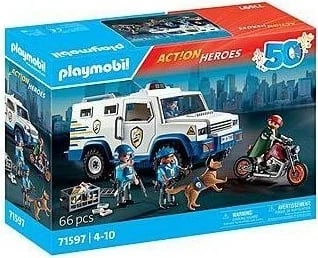 Set ndërtimi Playmobil Action Heroes 71597, Transporter parash