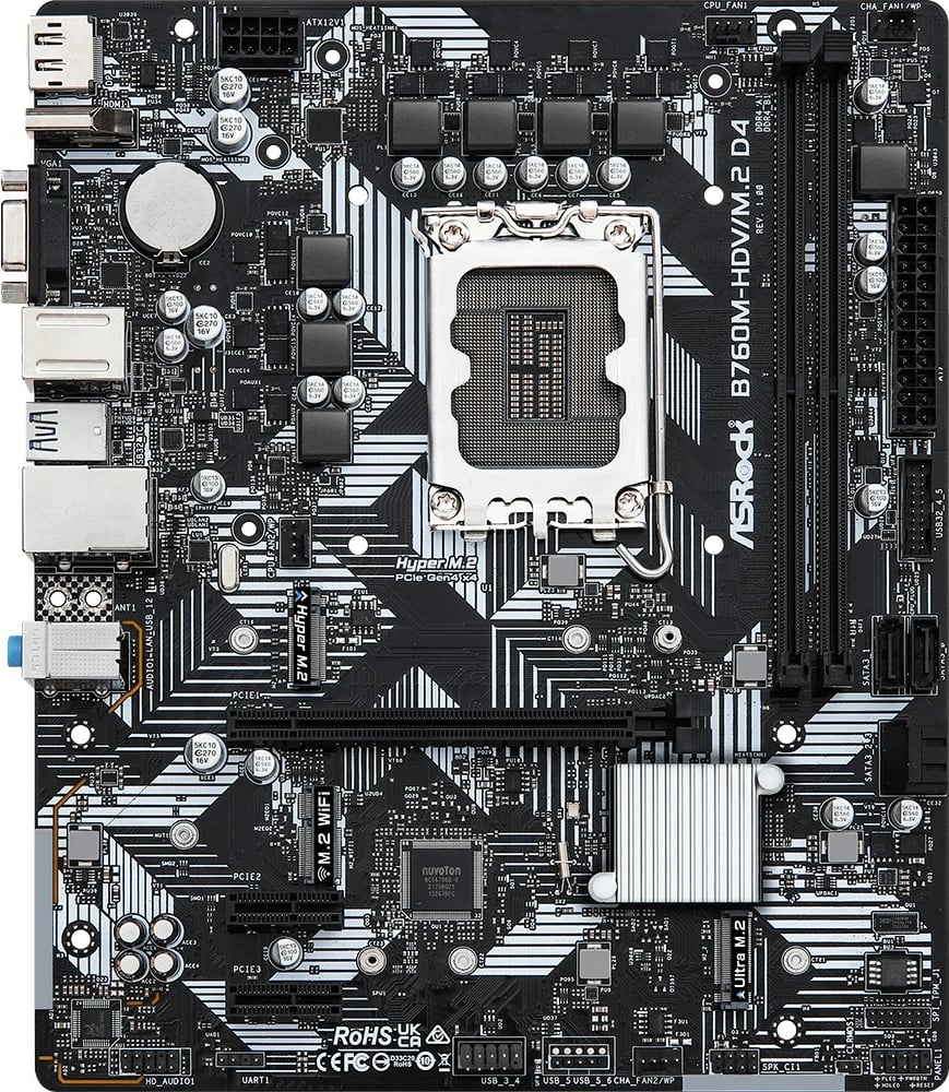 Pllakë amë Asrock B760M-HDV/M.2 D4 Intel B760