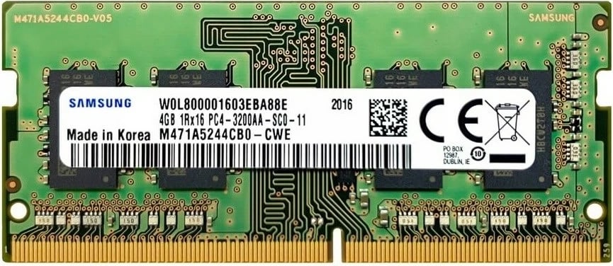 RAM memorie Samsung SODIMM, 4GB DDR4, 3200MHz