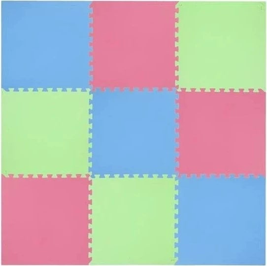 Puzzle mat ONE FITNESS MP10, jeshil-blu-kuq, multipack