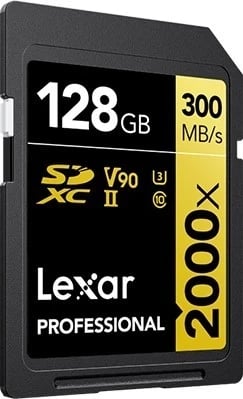 Kartë kujtese Lexar Professional 2000x SDXC, 128GB, UHS-II U3 (260/300 MB/s)