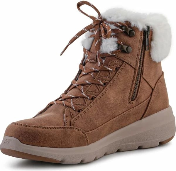 Këpucë Skechers Glacial Ultra Cozyly për Femra, Ngjyrë Kafe