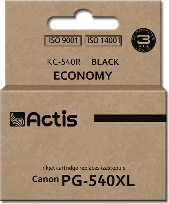 Bojë zëvendësese Actis KC-540R ink për Canon PG-540XL, 22ml, e zezë