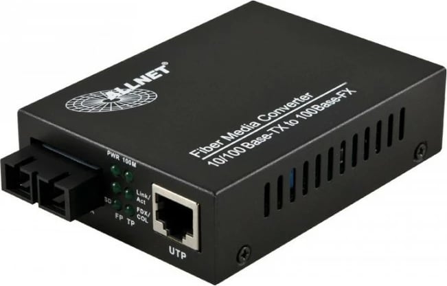 Konvertues media ALLNET ALL-MC102-SC-MM, Fast Ethernet, 100 Mbit/s, i zi