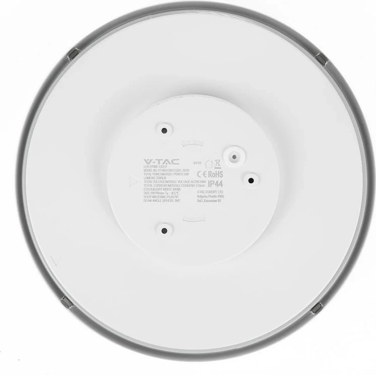 Plafond V-TAC VT-8630, 36W LED, 42cm, 4000K, Bardhë