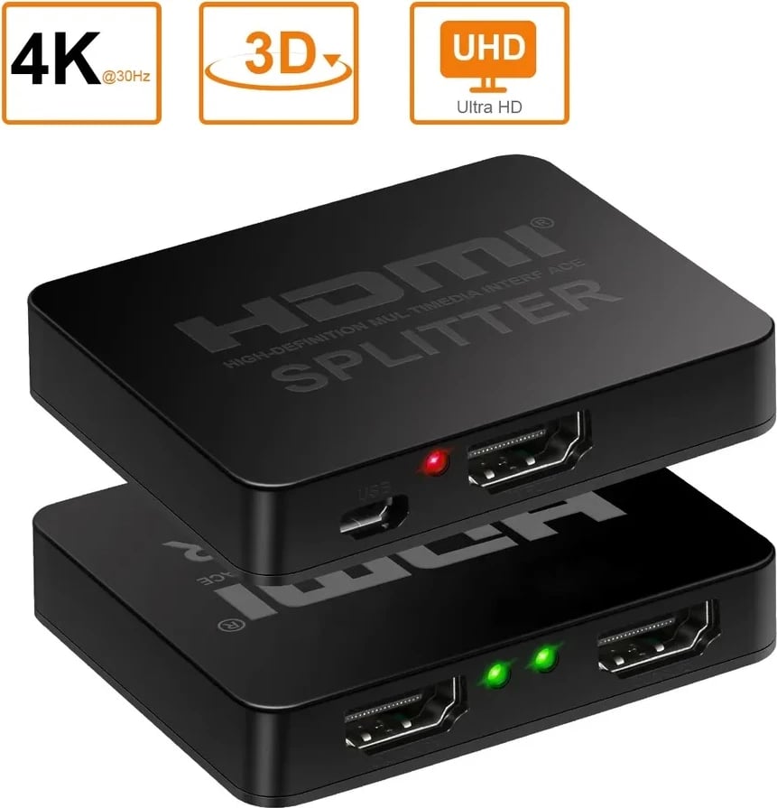 HDMI Splitter 1x2 1080P 3D