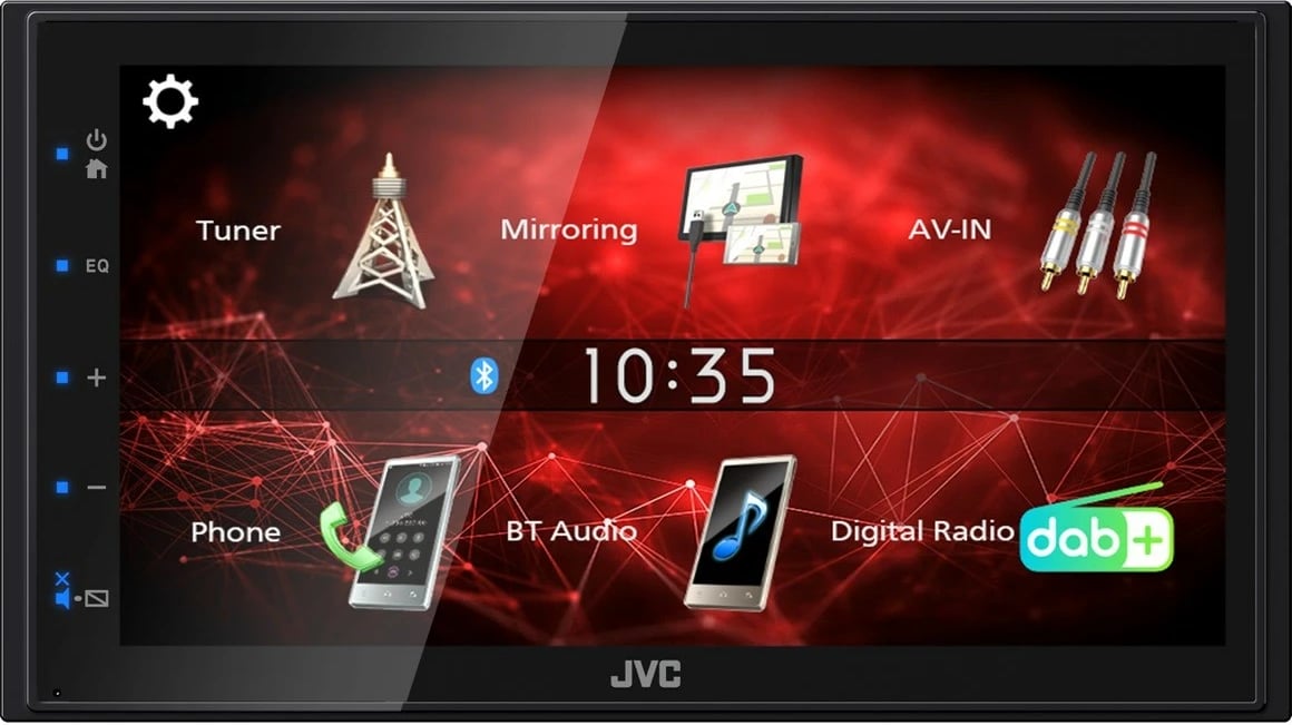 Media Station JVC KW-M27DBT, 2 DIN, Blu