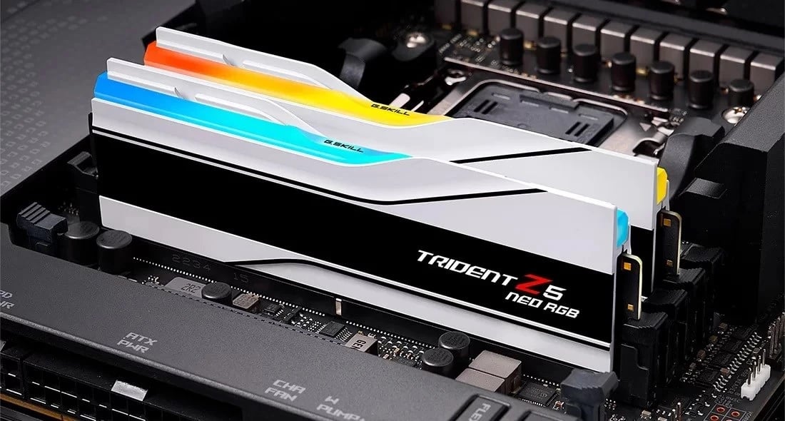 RAM Memorje G.SKILL Trident Neo AMD RGB DDR5 2x16GB 6000MHz CL30 EXPO e bardhë