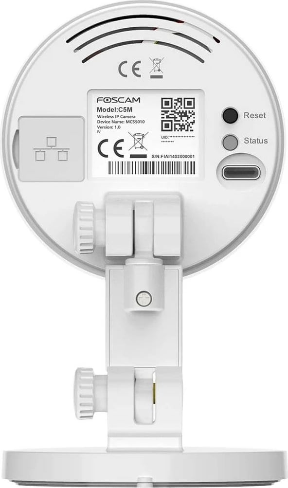 Kamera IP FOSCAM C5M 5 MPIX 3K USB-C, e Bardhë