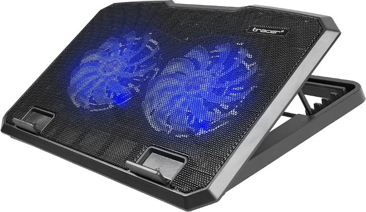 Mbajtëse ftohëse për laptop Tracer, e zezë/kaltër