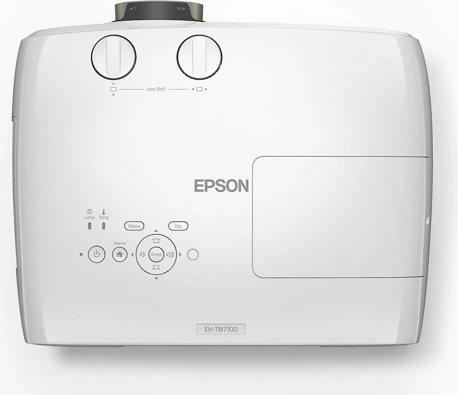 Projektor Epson EH-TW7100, 3000 ANSI lumens, 3LCD, UHD 4K, i bardhë