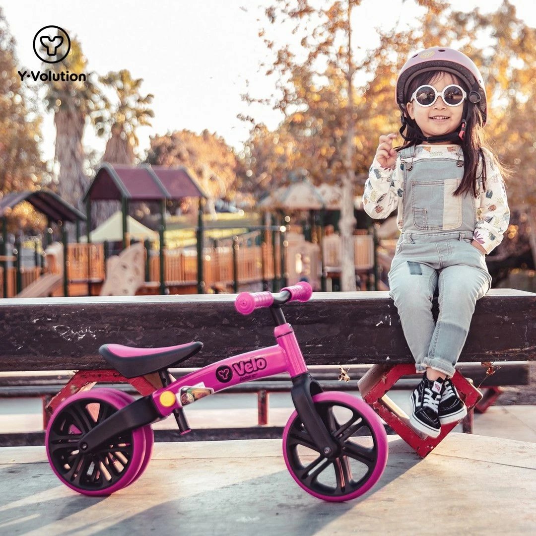 Biçikletë e ekuilibrit për fëmijë Yvolution Y Velo Junior, rozë