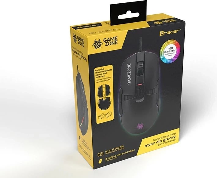 Maus Tracer GameZone Master RGB, 12000 DPI, i zi