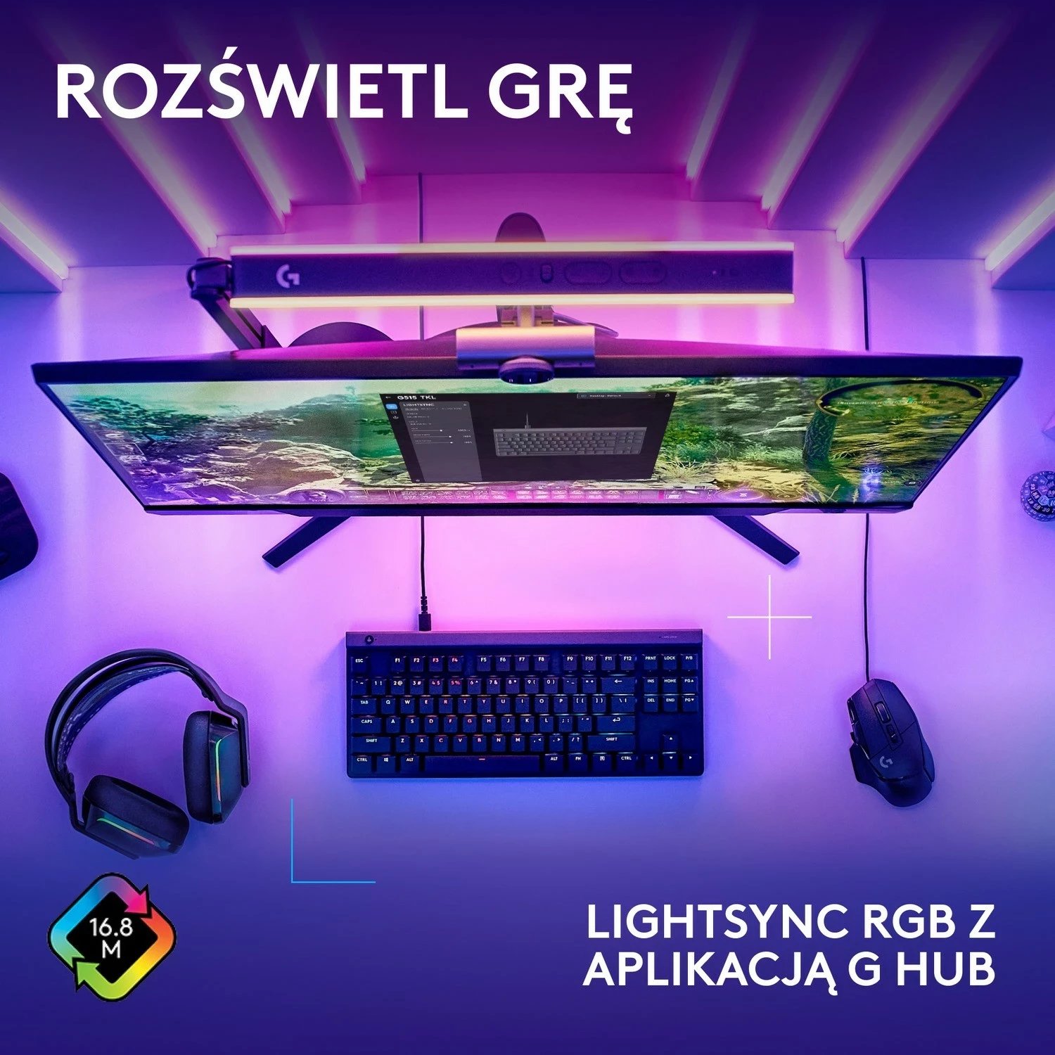 Tastierë Logitech G515 TKL, mekanike, RGB, e zezë