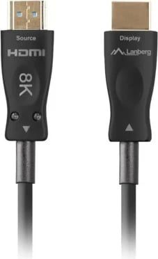 Kabëll HDMI Lanberg, 10m, V2.1, i zi