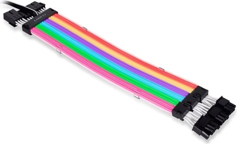 Kabllo VGA RGB Lian Li Strimer Plus V2, Triple 8-Pin, e bardhë e zi